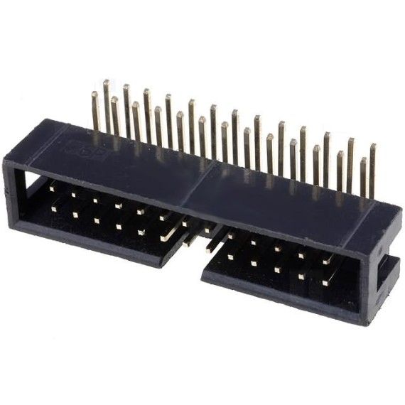 IDC Connector 2x13 Pin Male Angle