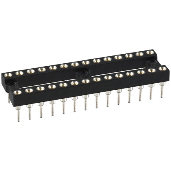 DIP Socket 28 Pin Gold