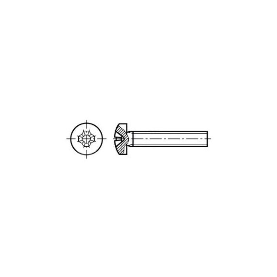 Βίδα M1.6 - L8mm DIN7985A