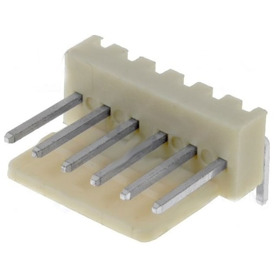Molex Connector Male 6-Pin 2.54mm (Angled)