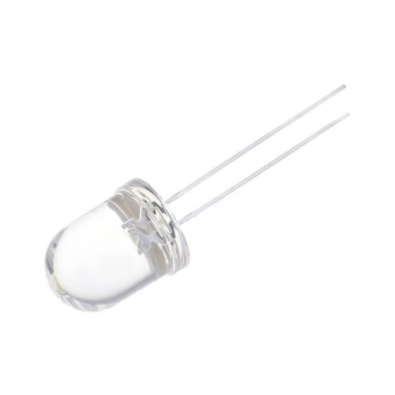 Led Διάφανο 10mm White