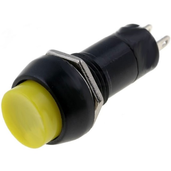 Push Button Monostable Yellow