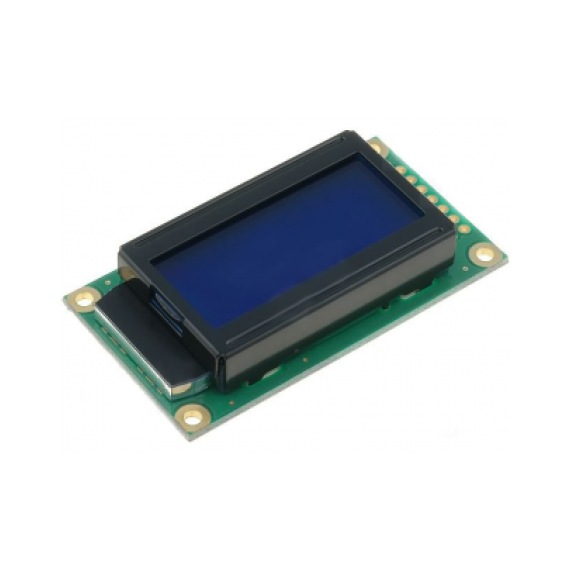 Basic 8x2 Character LCD - White on Blue 5V