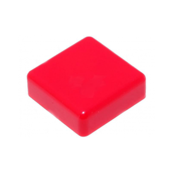 Cap for Tact Button - Square Red
