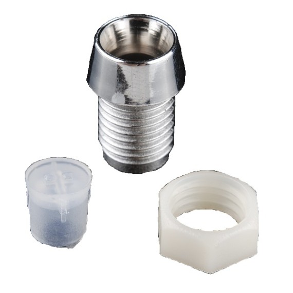 LED Holder - 5mm Plastic (Chrome Finish)