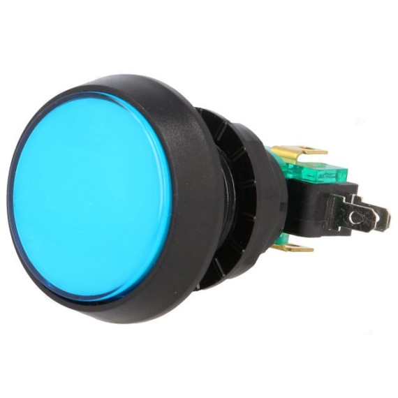 Dome Push Button 44mm - Blue