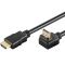 Καλώδιο HDMI σε HDMI 1.5m Μαύρο (με Γωνία)