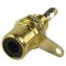 RCA Connector Female Gold-Black (Panel Mount)