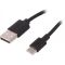 USB Cable A Male to Male C - 0.5m Black