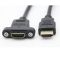 Panel mount HDMI Cable 1m