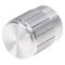 Potentiometer Knob Aluminum 15x17mm - Silver Ø6mm
