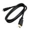 HDMI to Micro HDMI Male 1m Black (Suit For Pi 4)