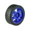 Rubber Wheel 66x26mm - Blue