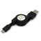 Καλώδιο USB Mini - USB A Αρσενικό 0.8m (Roll-up)