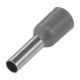 Bootlace Ferrule Insulated 2.5mm L8mm - Grey - Pack of 100