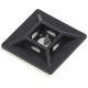 Cable Tie Holder 4.8mm Black - Self-Adhesive